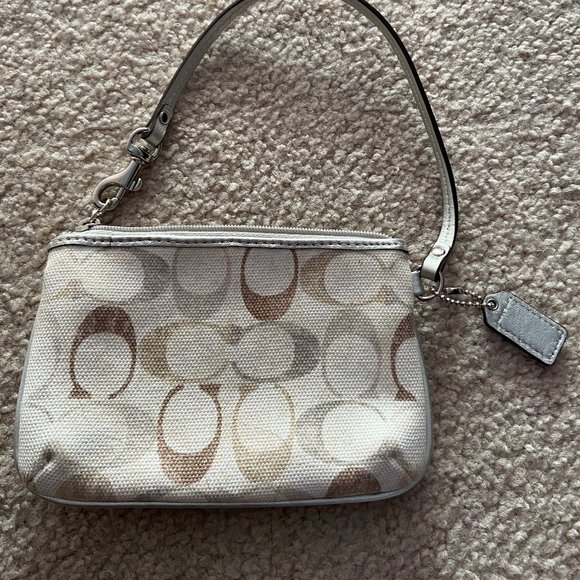 Coach mini wristlet with handle - Picture 1 of 2